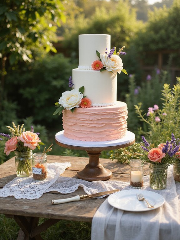 elegant summer wedding cakes
