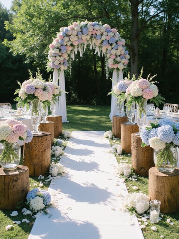 elegant summer wedding flowers
