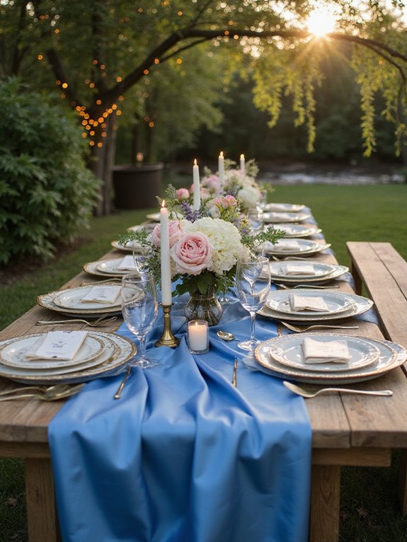 elegant textured table runners