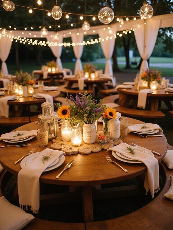 enchanted rustic wedding decor