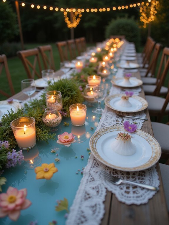 enchanting floating candle arrangements