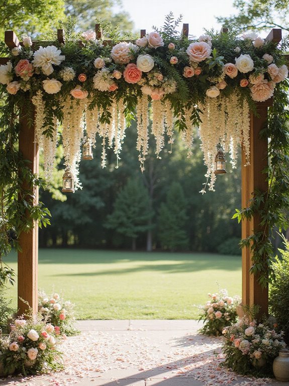 enchanting floral hanging installations