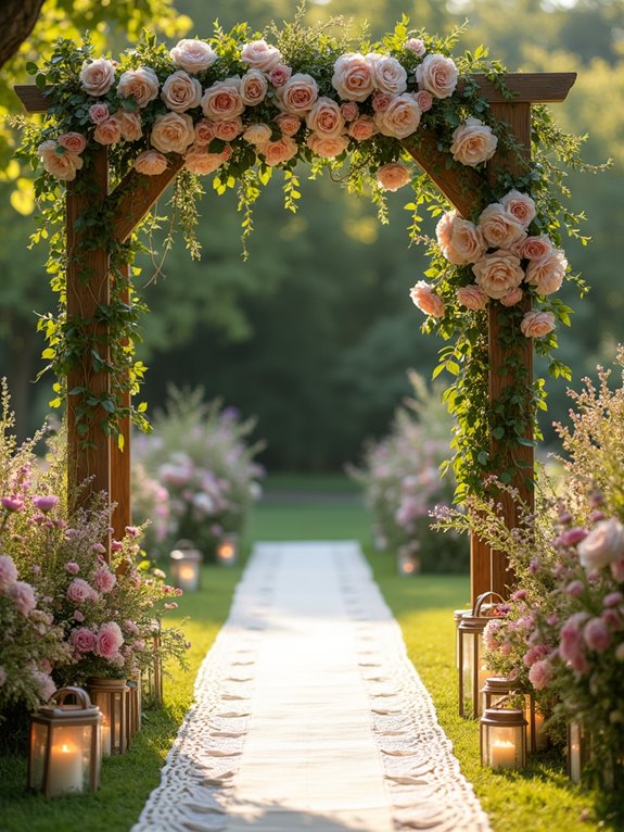 enchanting garden wedding trellises