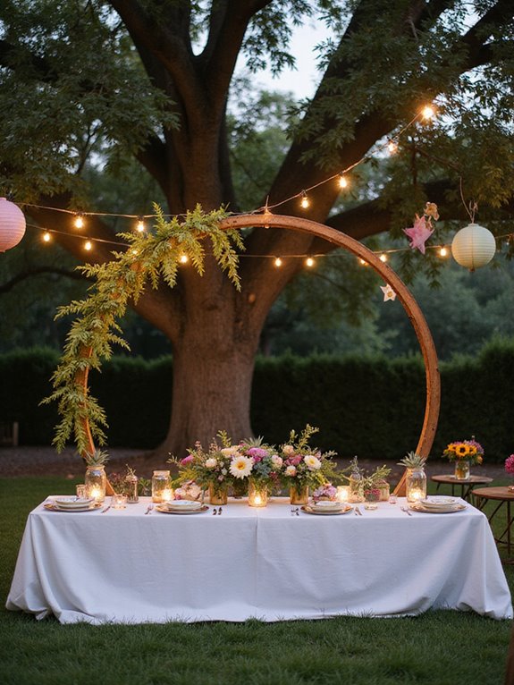 enchanting string lights ambiance