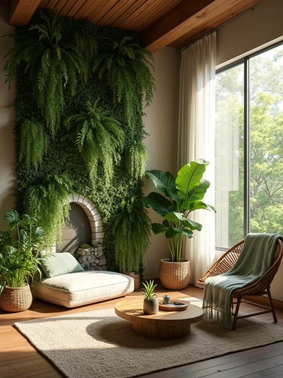 enhancing healing room greenery