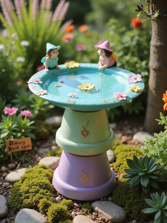 fairy garden bird bath