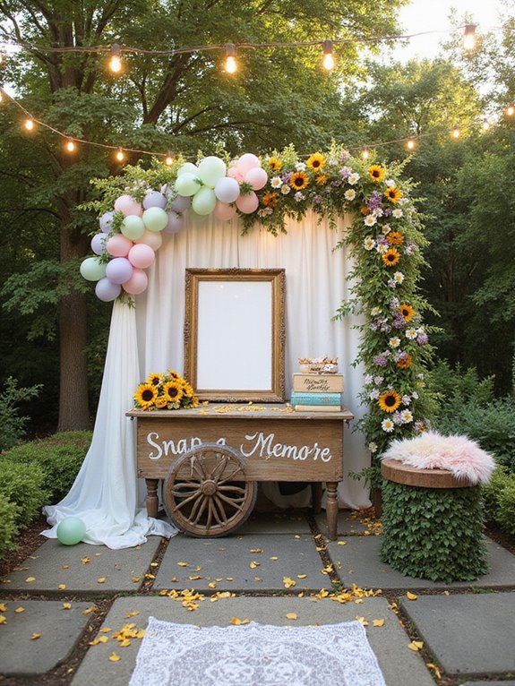 festive photo booth fun