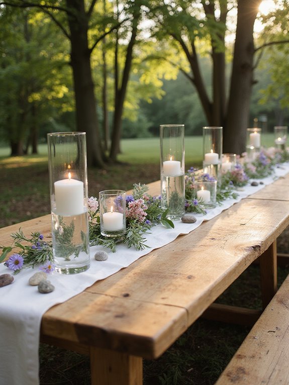 floating candle decor elegance