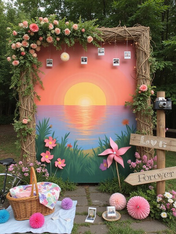 fun wedding photo setups