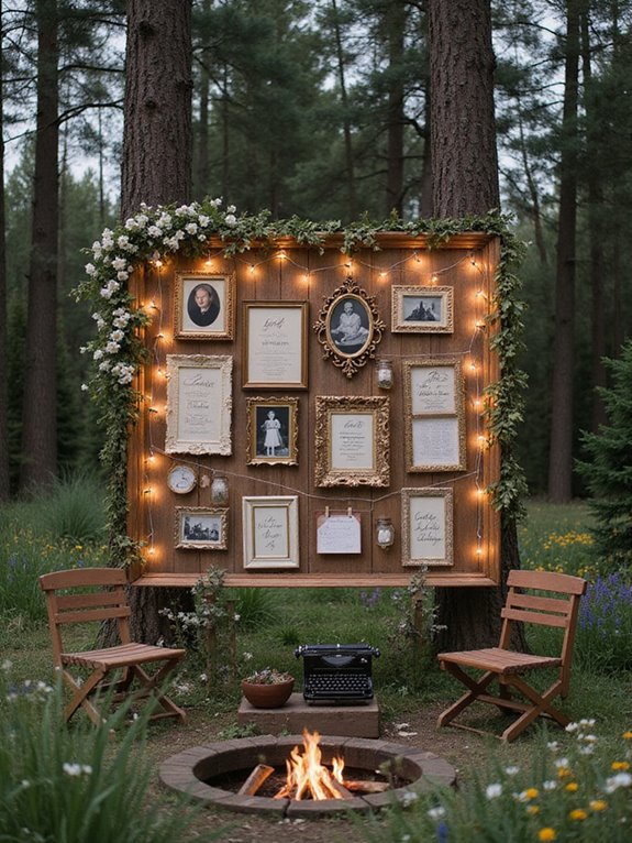 heartwarming family photo display