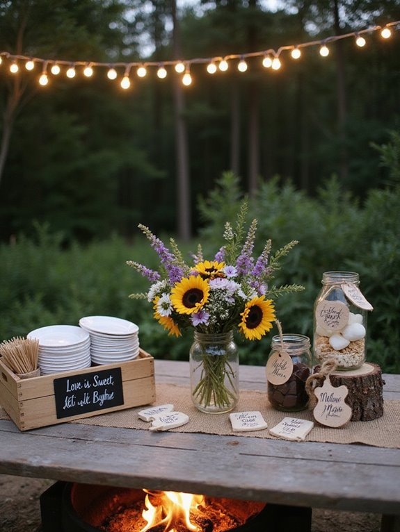 interactive diy s mores station