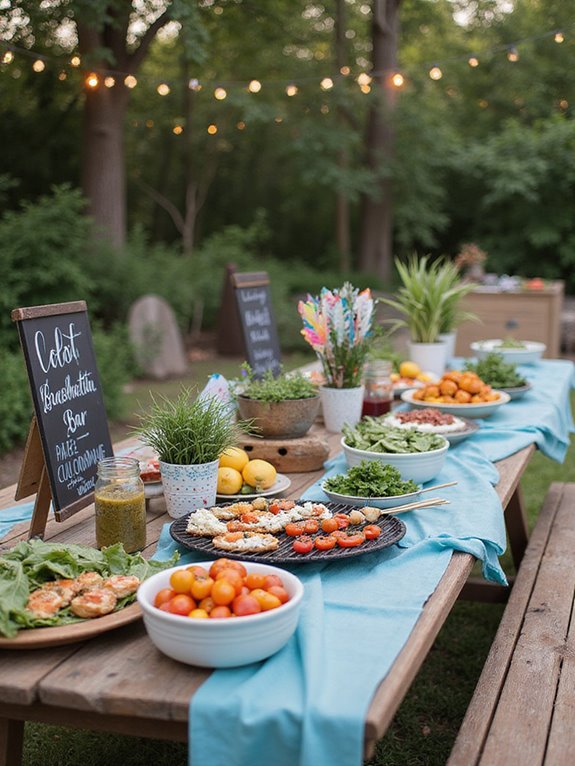 interactive gourmet food stations