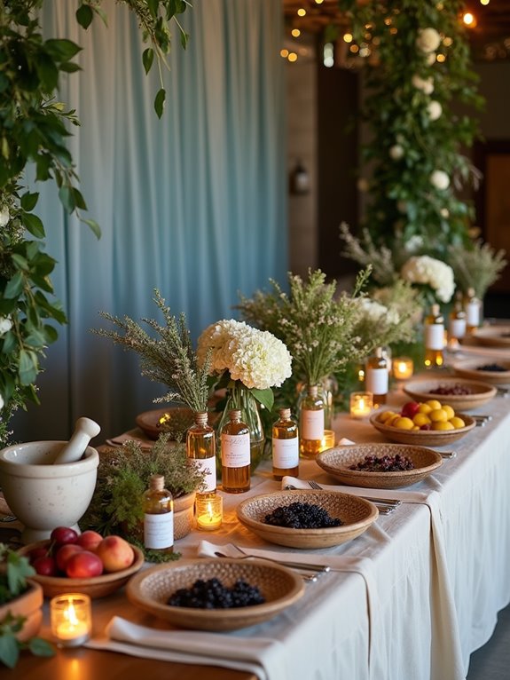 inviting aromatic wedding ambiance