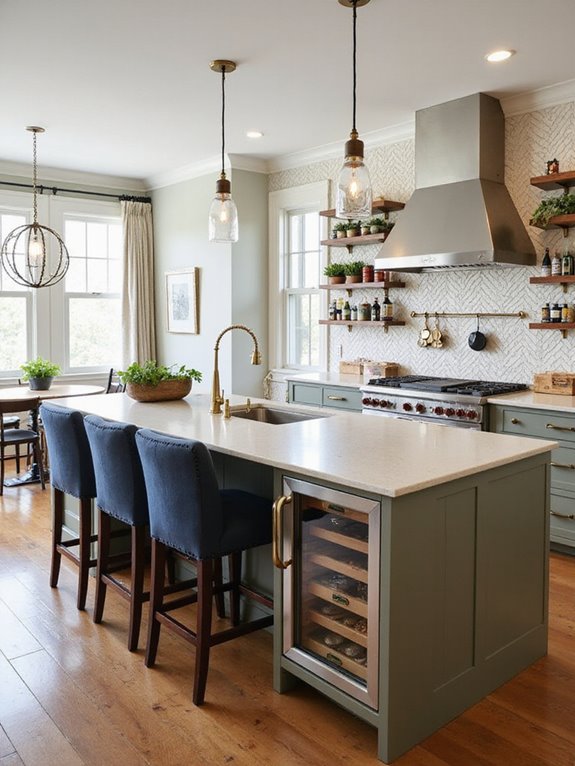 inviting gourmet cooking environment