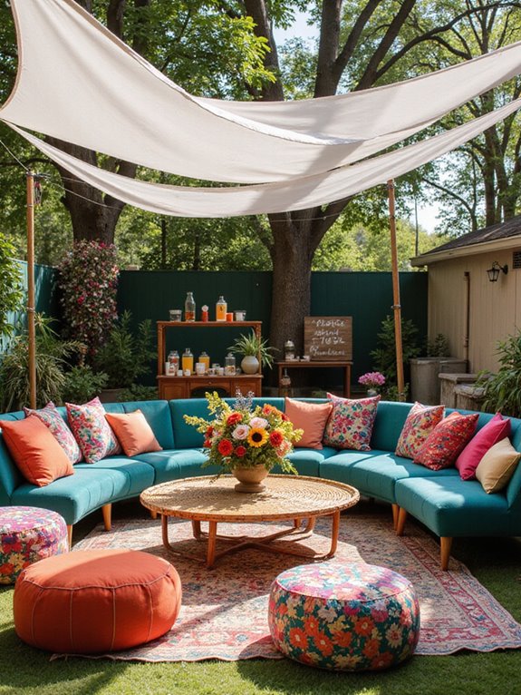 inviting outdoor lounge areas