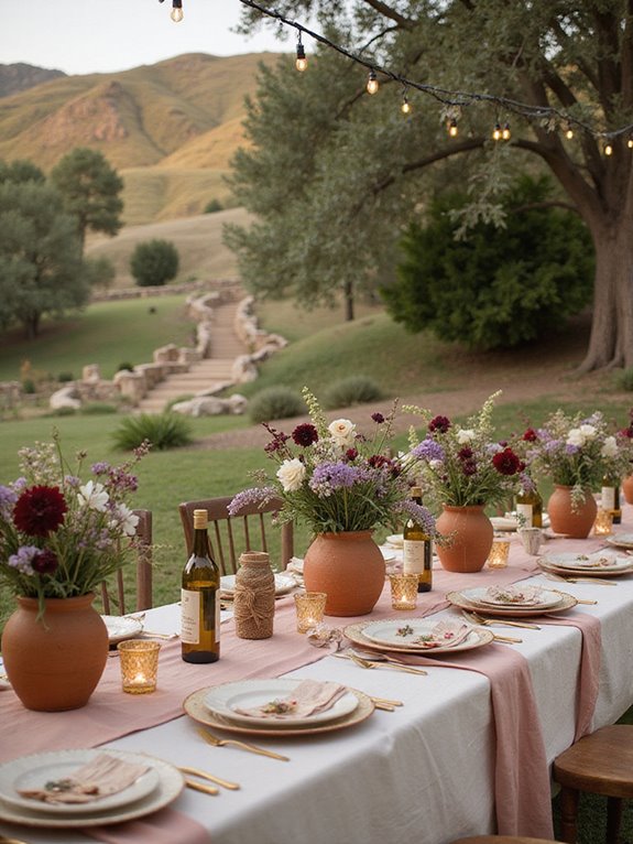 italian landscape wedding colors