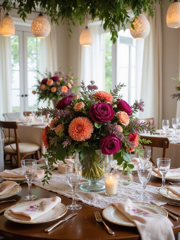 lush floral centerpiece elegance