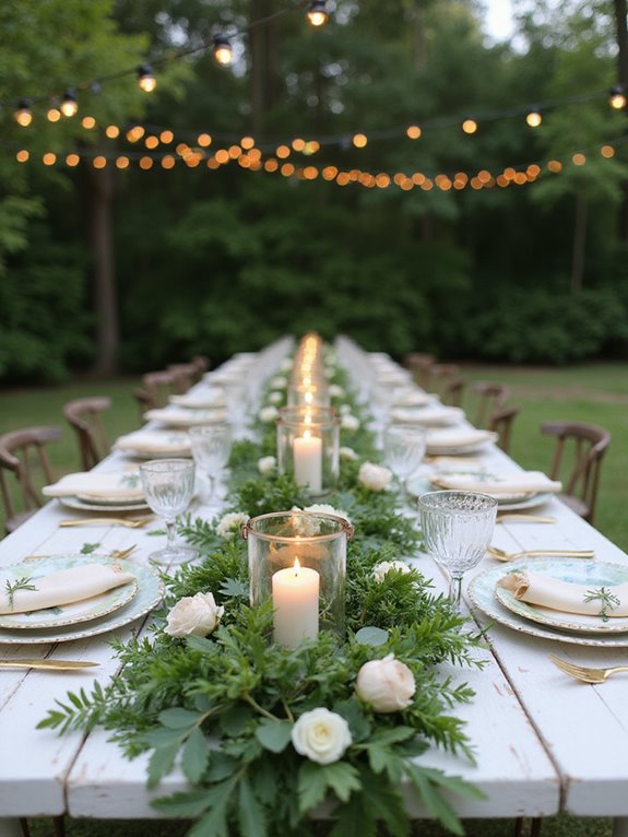 lush greenery wedding centerpiece