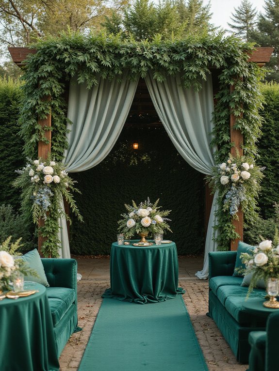 lush greenery wedding decor