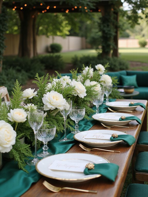 luxurious fabric wedding decor