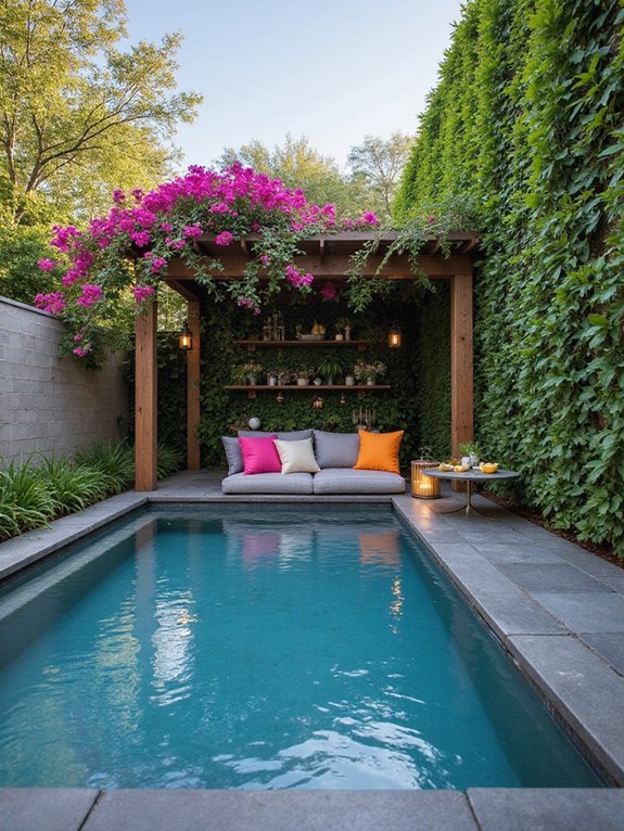 luxury in small backyards