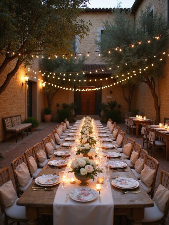 magical ambient wedding lighting
