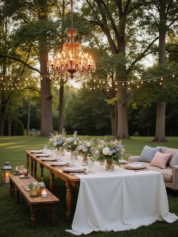 magical lighting creates ambiance