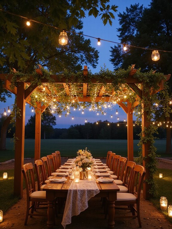 magical wedding ambiance created