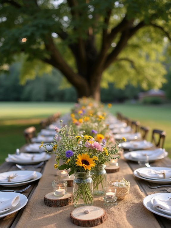 mason jar wedding decor