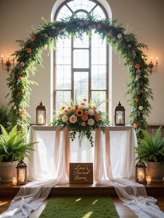 memorable altar flower arrangements