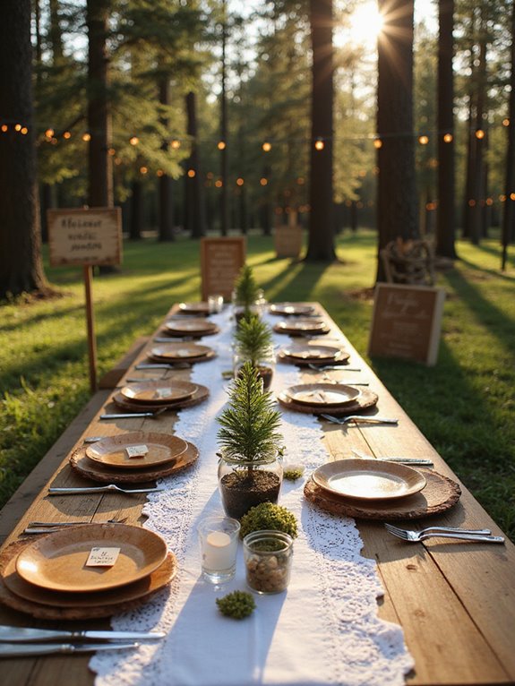 miniature pine tree favors