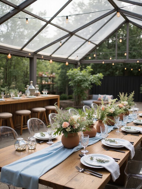 modern minimalist wedding decor