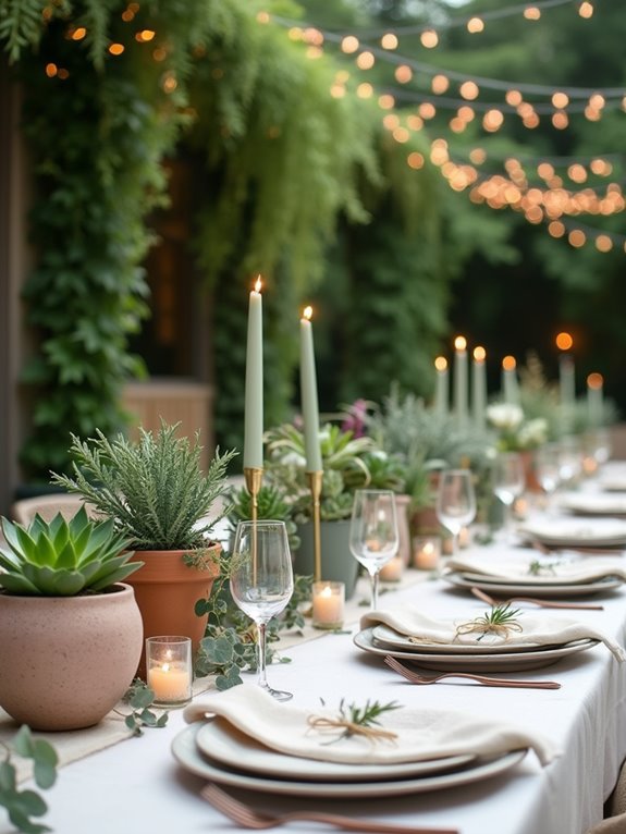 modern succulent terrazzo planters