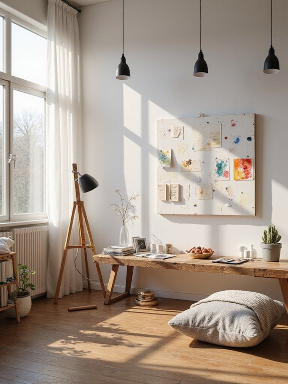 natural light minimalist studio