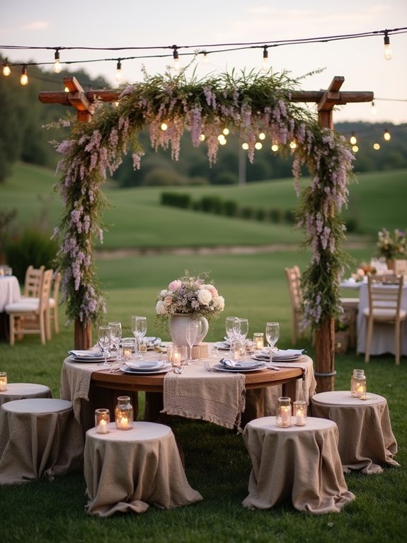 natural rustic wedding decor