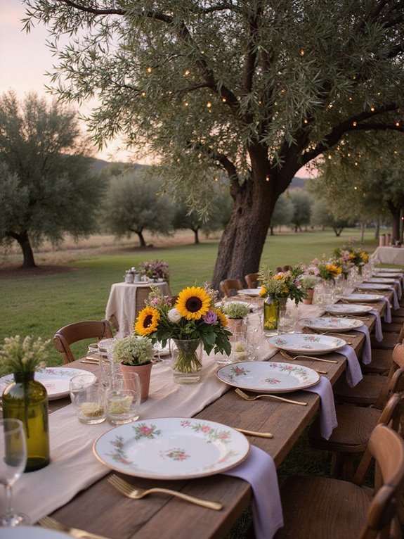 nature inspired warm earth tones