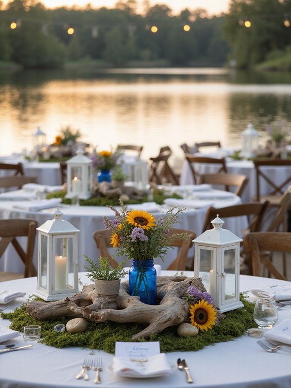nature inspired wedding centerpieces