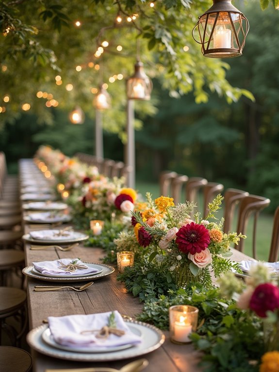 nature inspired wedding colors