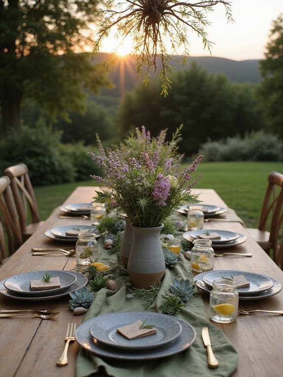 nature inspired wedding decor