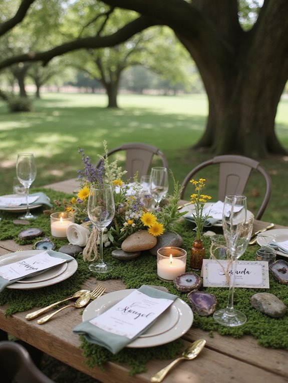nature inspired wedding decor