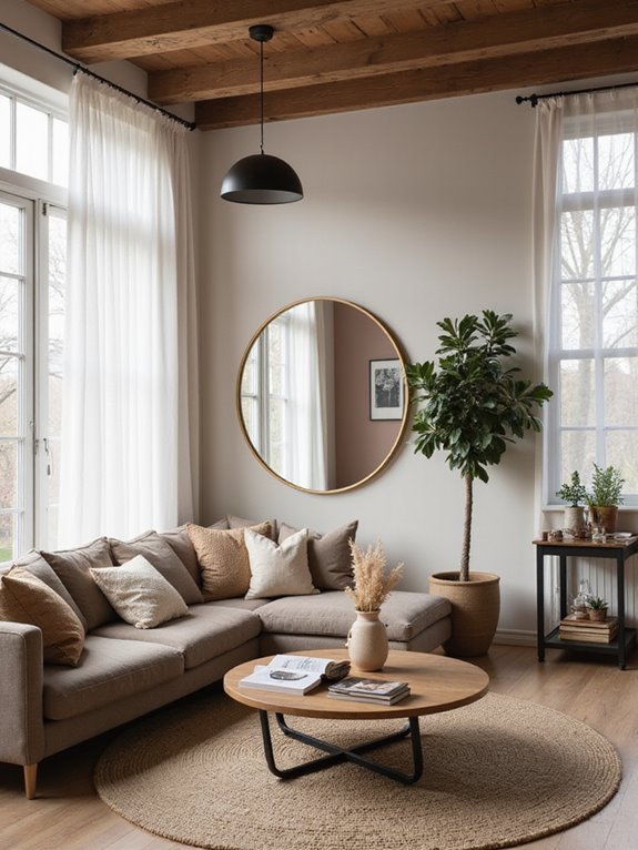 neutral tones enhance decor