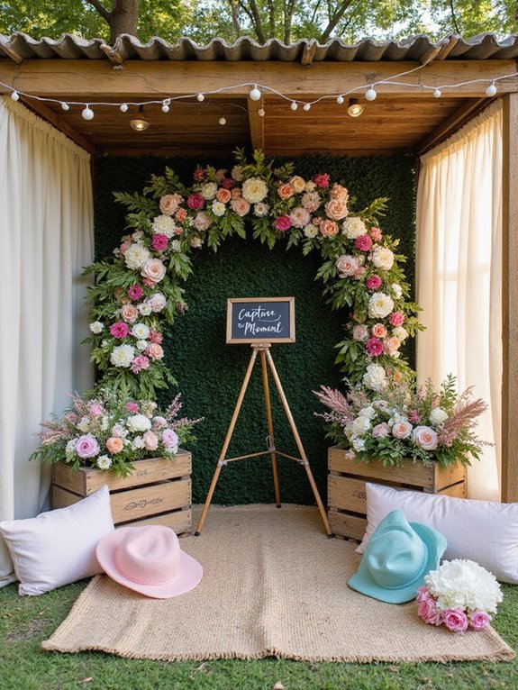 outdoor wedding photo fun