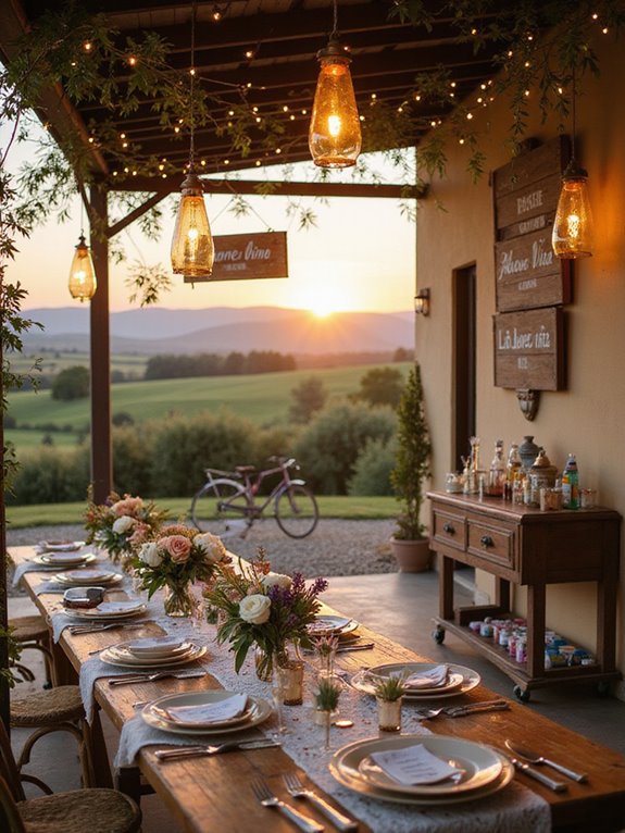 personalized italian wedding decor