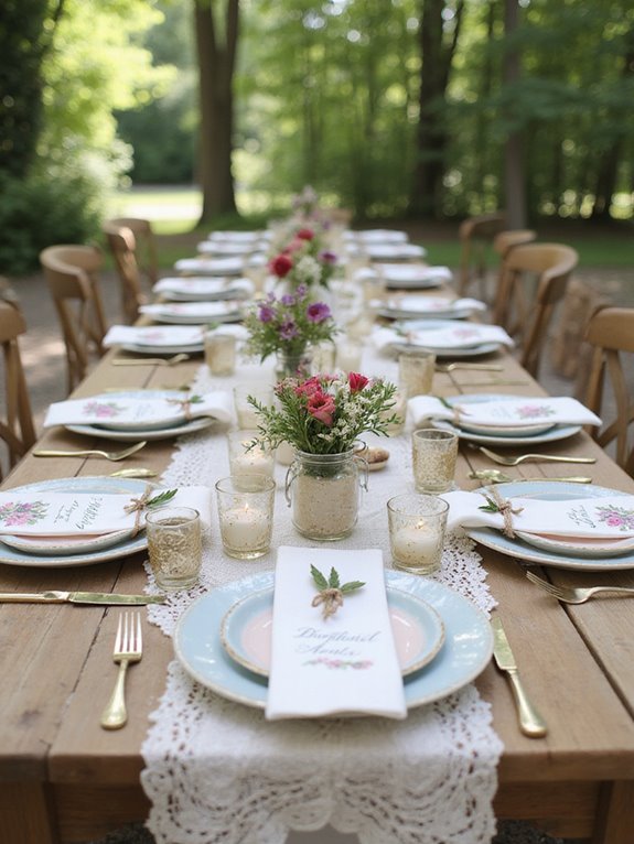 personalized place settings enhance experience