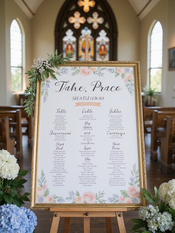 personalized wedding seating charts