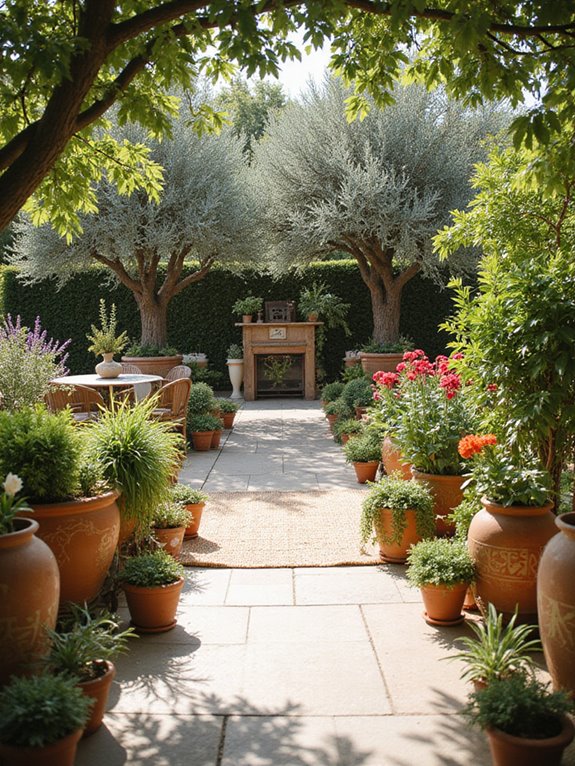 potted plants enhance decor