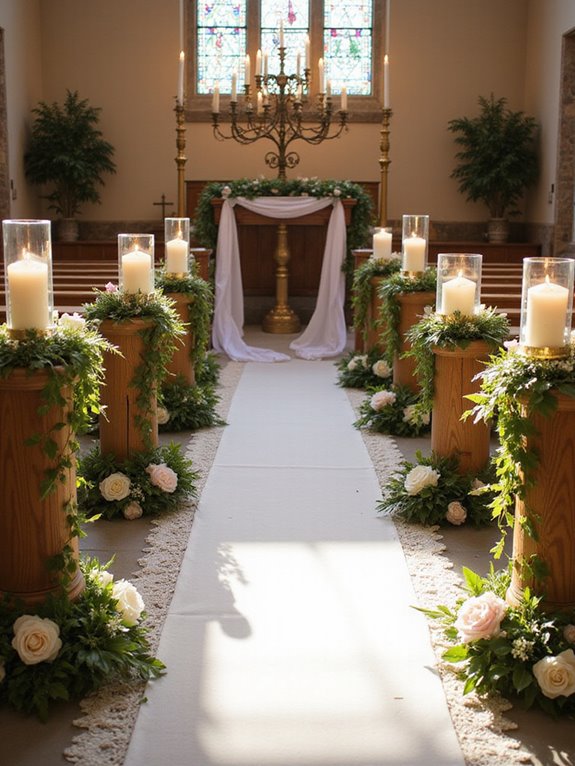 romantic candle arrangement ideas