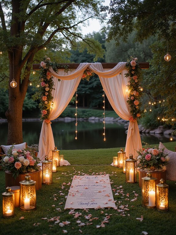 romantic lantern lighting ambiance