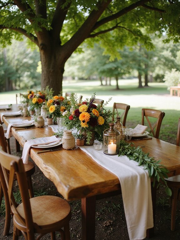 rustic tree stump decor