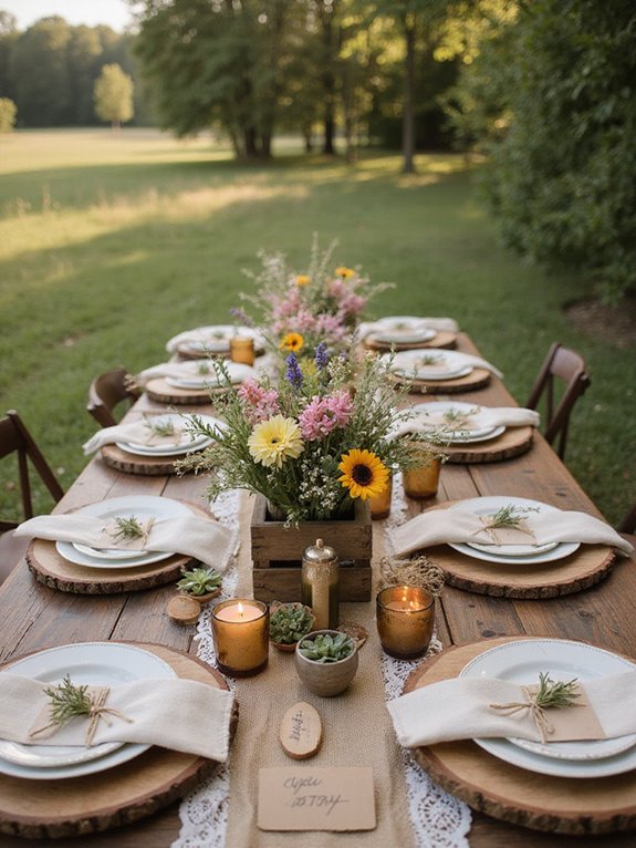rustic wedding wood decor